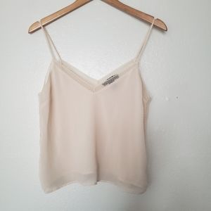 Lace trim tank